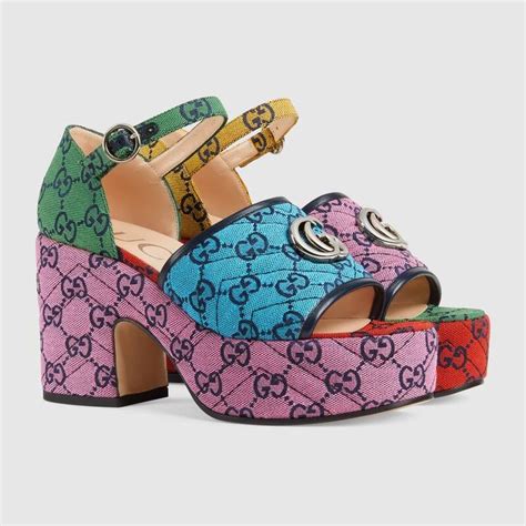 gucci colorful platform sandals|Gucci platform sandals aliexpress.